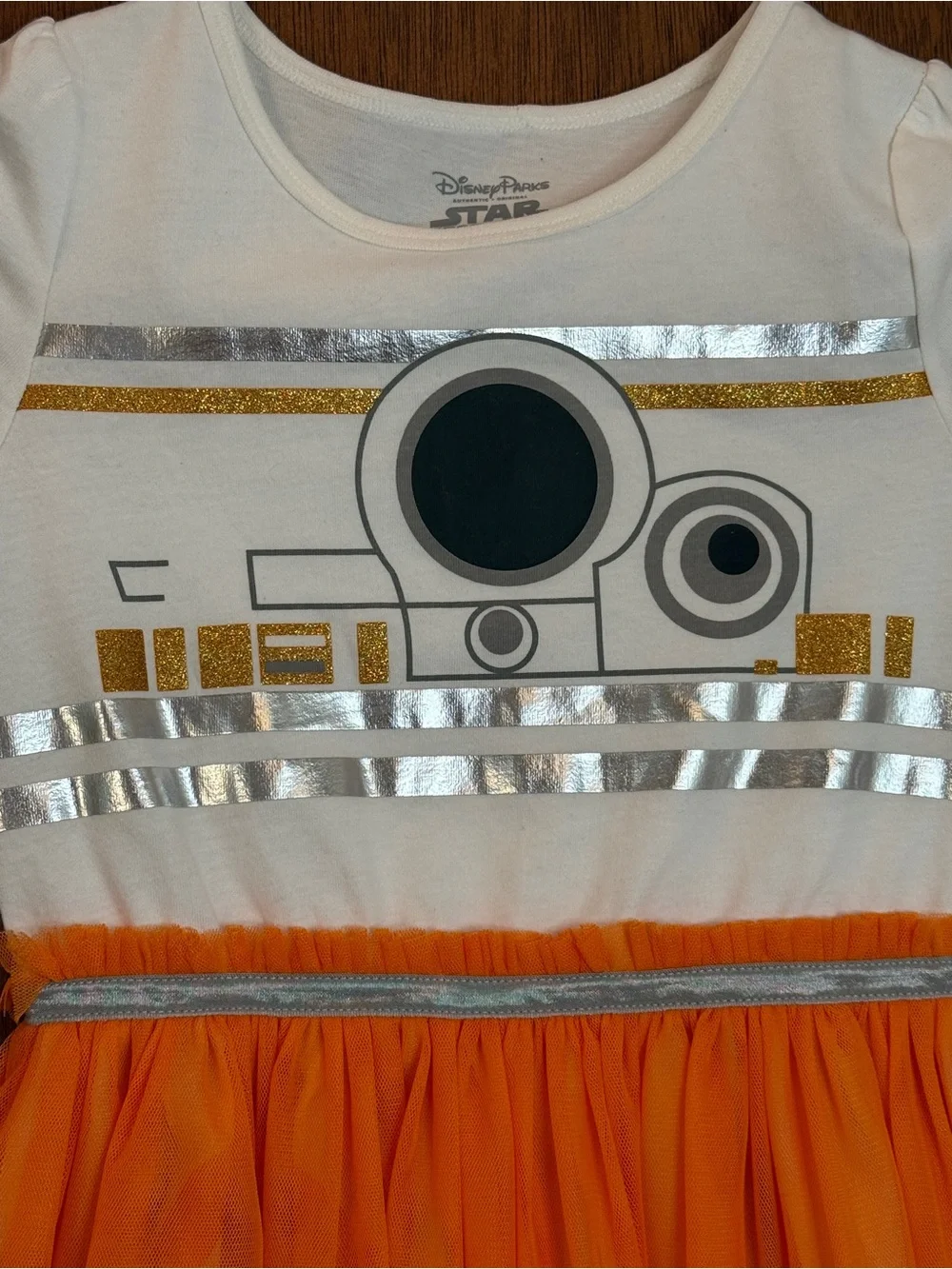 Disney Parks Star Wars BB-8 Tulle Dress Girls Size Small (S) Like New
